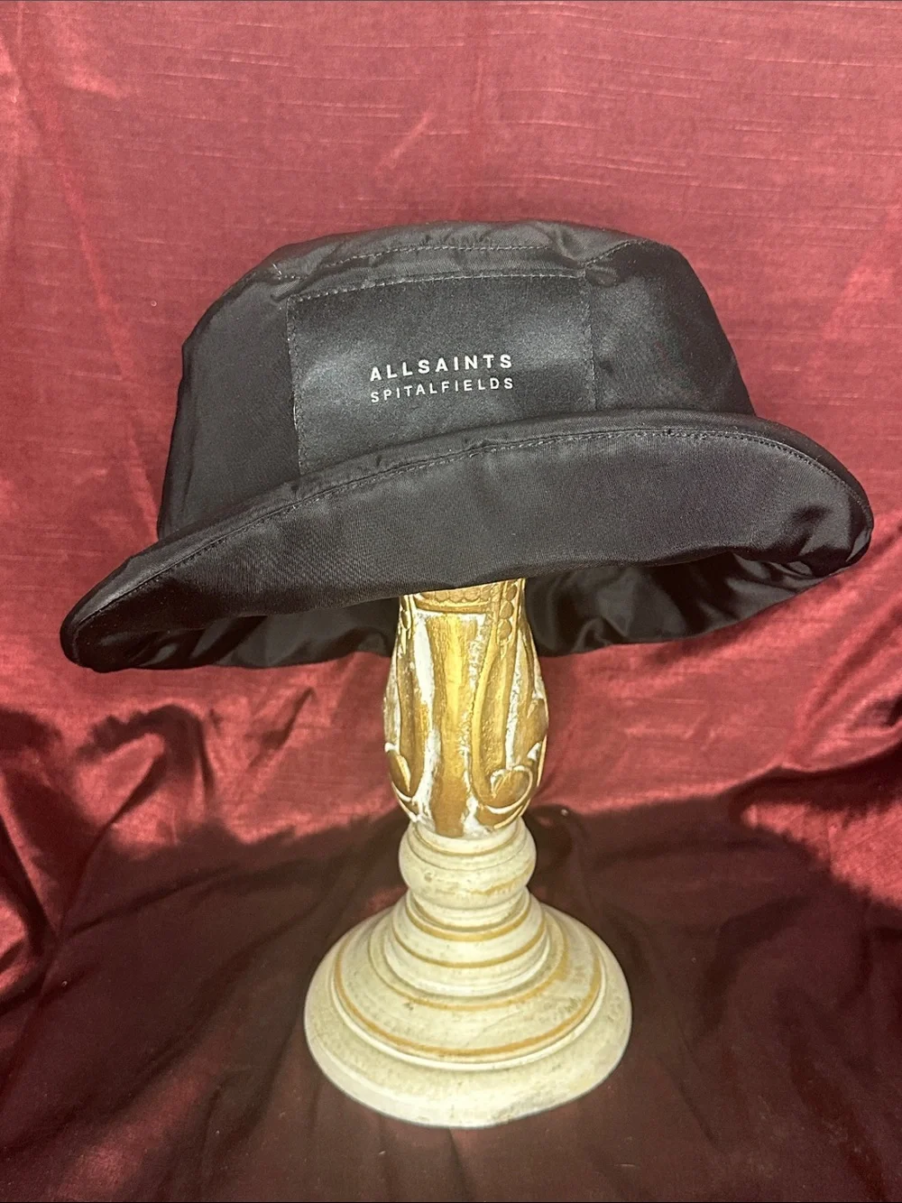 🖤 AllSaints Spitalfields Black Bucket Hat OS 🔥